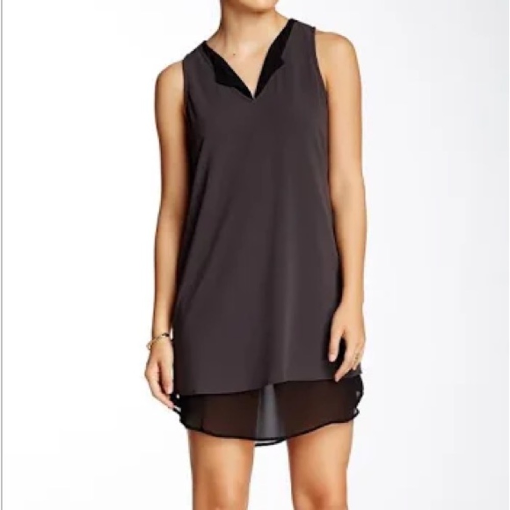 Ro & De V-Neck Contrast Tunic Dress size small